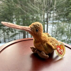 Ty Beanie Baby “Beak” Kiwi Bird Plush w/ Tag | Vintage 1998 Kiwi Stuffed Animal